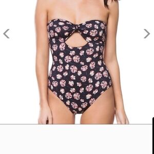 Eberjey Black Floral Onepiece